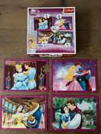 4 in 1 Disney Princess puzzel Trefl (35, 48, 54 en 70), Ophalen of Verzenden, Meer dan 50 stukjes, Zo goed als nieuw, 4 tot 6 jaar