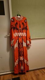 Oranje Jurk met Paardenprint - Maat M, Maat 38/40 (M), Oranje, Ophalen of Verzenden, Zo goed als nieuw