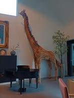 Unieke teakhouten Giraffe levensgroot- 4 Meter Hoog!, Antiek en Kunst, Ophalen