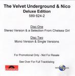 The Velvet Underground & Nico (2 x CD PROMO), Cd's en Dvd's, Verzenden, Zo goed als nieuw, Alternative