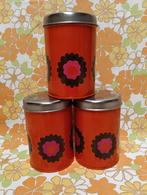 3  Oranje Vintage Brabantia Patrice Blikken, Verzenden, Huis en Inrichting