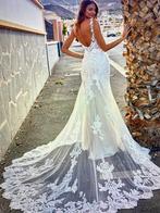 Wow! Wat een jurk! Stijlvol en sexy! Direct leverbaar, Ophalen, Nieuw, Blauw, Trouwjurk