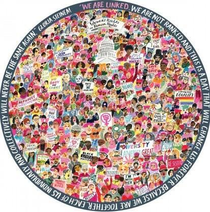 eeBoo - Women March! - 500 stukjes, Hobby en Vrije tijd, Denksport en Puzzels, Nieuw, Legpuzzel, 500 t/m 1500 stukjes, Ophalen of Verzenden