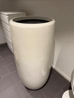 Grote witte kunststof vaas (van Kroon), Ophalen, Kunststof, Wit, Zo goed als nieuw