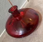 Grote rode glazen vaas, Huis en Inrichting, Woonaccessoires | Vazen, Ophalen, Minder dan 50 cm, Rood, Glas