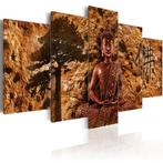 1007 Buddha Boedha 5 Luik Schilderij 200x100cm XXL, Ophalen of Verzenden