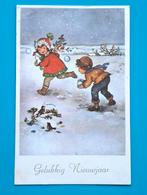 Ansichtkaart Gelukkig Nieuwjaar - rond 1969, Verzamelen, Verzenden, 1960 tot 1980, Gelopen, Feest(dag)