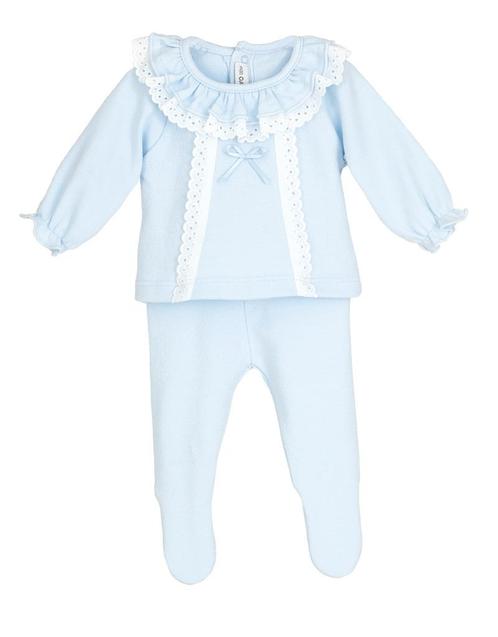 Spaans baby setje met kraagje -newborn - reborn - maat 50/56, Kinderen en Baby's, Babykleding | Maat 50, Nieuw, Jongetje, Setje