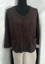 H&m dames bruine vest L 42 kralen, Ophalen of Verzenden, Zo goed als nieuw, Maat 42/44 (L), Bruin