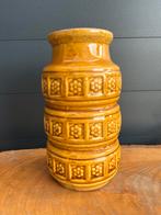 Vintage Scheurich okergele vaas model 268 -18, Ophalen of Verzenden