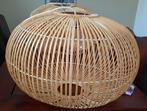 Grote (!), houten hanglamp, twee beschikbaar, Huis en Inrichting, Lampen | Hanglampen, Ophalen, Zo goed als nieuw, Hout, Minder dan 50 cm
