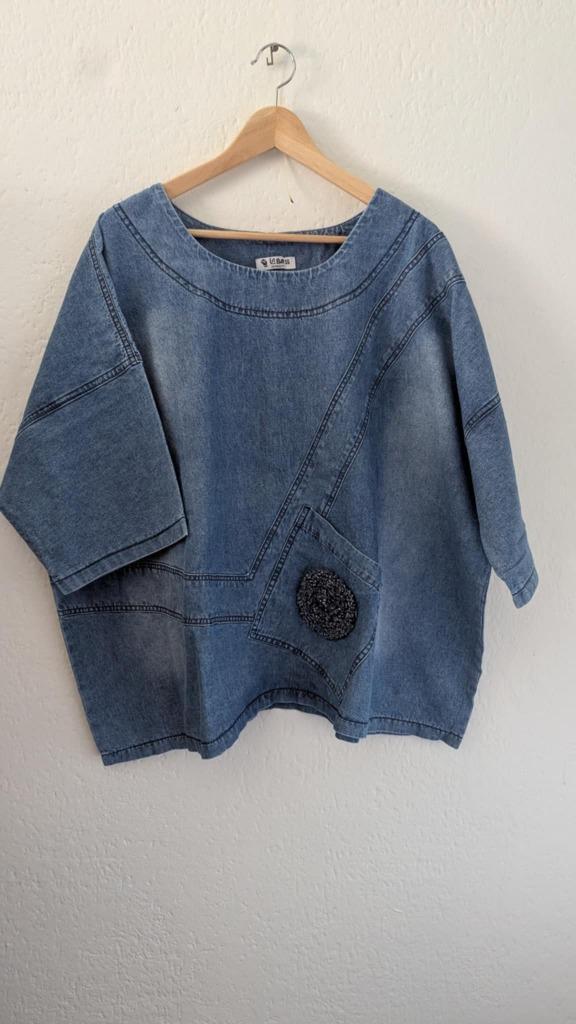 Labass set, Kleding | Dames, Grote Maten, Zo goed als nieuw, Overige typen, Blauw, Ophalen of Verzenden