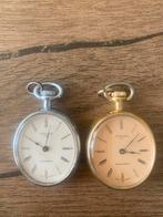 Antieke Anker Zakhorloges - Set van Twee, Sieraden, Tassen en Uiterlijk, Overige merken, Overige materialen, Zakhorloge, Verguld
