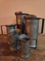 Tinnen kannetjes - 1 set Peltrato - 95% tin, Ophalen of Verzenden