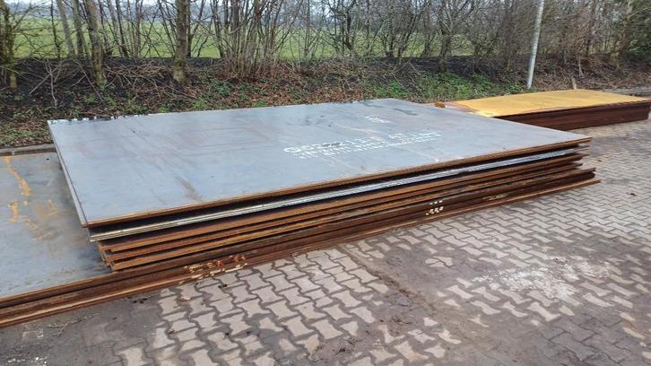 Rijplaten staal 9st 6000x3450x16 S355, Doe-het-zelf en Verbouw, Platen en Panelen, Nieuw, Overige materialen, Minder dan 20 mm