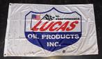 Vlag LUCAS OIL PRODUCTS, bijv. voor in de garage of mancave., Ophalen of Verzenden, Gebruikt