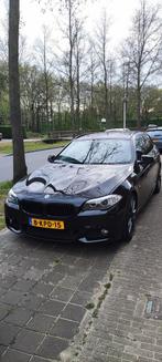 BMW 5-Serie 520D Touring 135KW Aut8 2013 carbonschwarz, Origineel Nederlands, Te koop, 5 stoelen, 205 €/maand