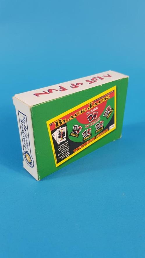 Pakje speelkaarten, Nederlands Krasloterij, Blackjack. 6B11, Hobby en Vrije tijd, Gezelschapsspellen | Kaartspellen, Gebruikt