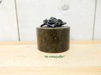 021* Bronzen urne met bloem (Boven €75 geen verzendkosten), Ophalen of Verzenden, Nieuw, Overige materialen, Overige typen
