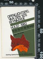 Sticker: Stichting Openluchtspelen De Rederijckers - Hulst, Ophalen of Verzenden, Zo goed als nieuw, Bedrijf of Vereniging