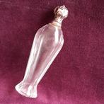Art Nouveau Parfumfles Zilveren Dop Nederlands Zilver, Antiek en Kunst, Verzenden