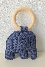 Handgemaakte gehaakte olifant bijtring - donkerblauw, Ophalen of Verzenden, Nieuw