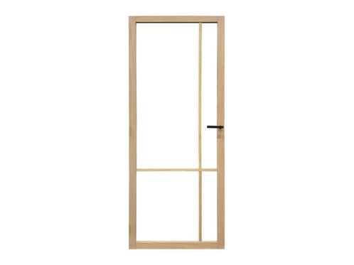 Binnendeur met glas | Eiken deur | Smalle stijlen, Doe-het-zelf en Verbouw, Deuren en Horren, Nieuw, Binnendeur, 200 tot 215 cm