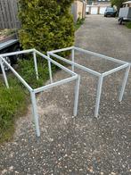 Metalen tafel frame (twee stuks), Huis en Inrichting, 50 tot 100 cm, 100 tot 150 cm, Gebruikt, Rechthoekig