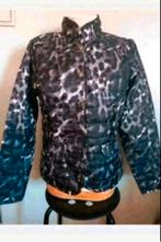 Leopardprint jas, Ophalen of Verzenden, Zo goed als nieuw, Maat 38/40 (M), Grijs