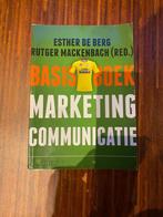 Basisboek marketingcommunicatie, Boeken, Studieboeken en Cursussen, Gelezen, Ophalen of Verzenden, Noordhoff Uitgevers, HBO