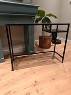 Bijzettafel zwart, Huis en Inrichting, Tafels | Sidetables, 50 tot 100 cm, Ophalen of Verzenden, Zo goed als nieuw, 25 tot 50 cm