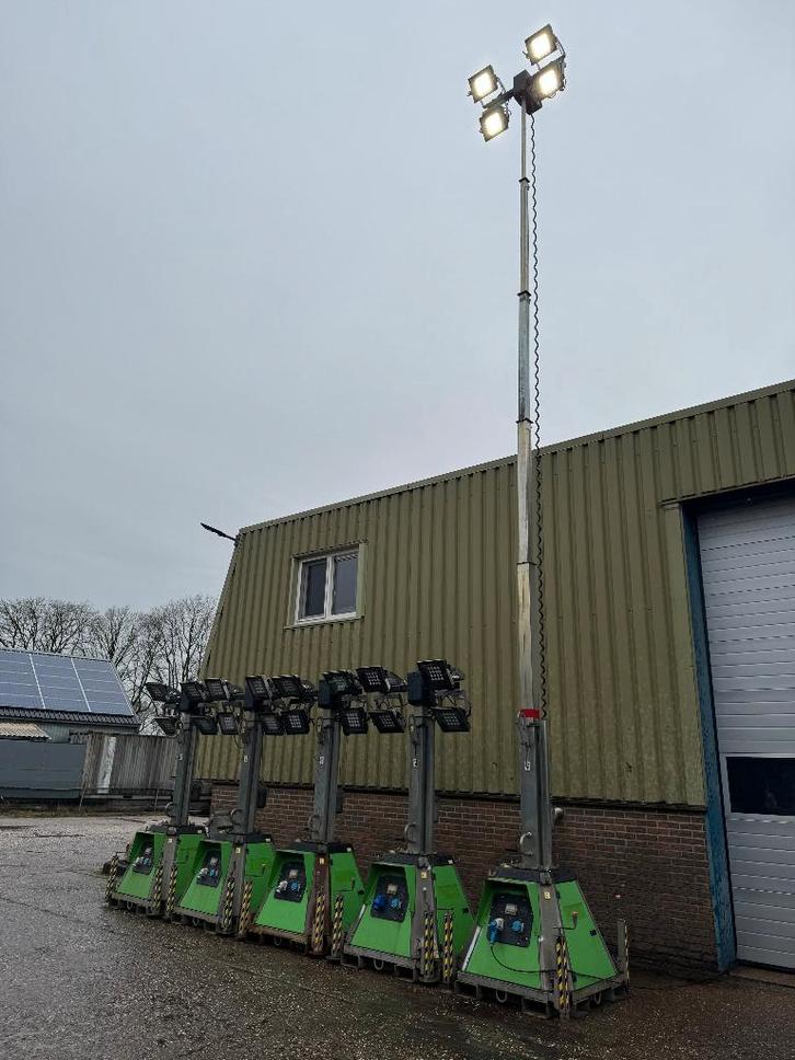 Mobiele verplaatsbare LED lichtmast 10 meter emissieloos, Doe-het-zelf en Verbouw, Bouwverlichting, Gebruikt, 500 watt of meer
