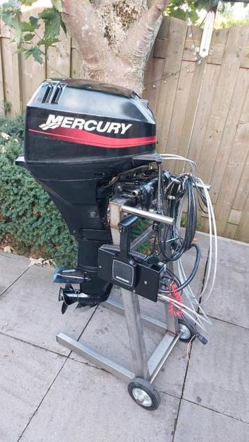 Mooie Mercury 15 pk 4 takt langstaart met ab en kabels beschikbaar voor biedingen