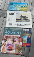 Aquarel set (verf, potloden, papier en handboek), Hobby en Vrije tijd, Tekenen, Ophalen of Verzenden, Zo goed als nieuw, Overige typen