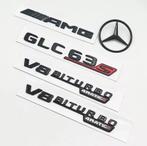 Mercedes GLC63S AMG Emblemen Set Zwart/Rood Nieuw, Ophalen of Verzenden