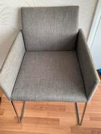 Hoge grijze stoel met chromen onderstel, Minder dan 50 cm, Zo goed als nieuw, Ophalen