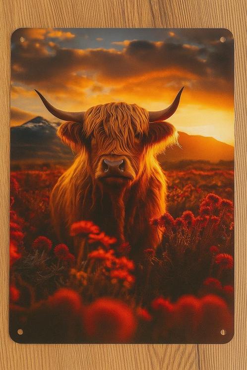 Wandbord Schotse Hooglander, Huis en Inrichting, Woonaccessoires | Wanddecoraties, Nieuw, Ophalen of Verzenden