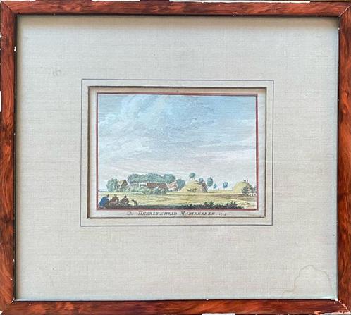 Gravure - Mariekerke - 18e eeuw, Antiek en Kunst, Kunst | Etsen en Gravures, Ophalen of Verzenden