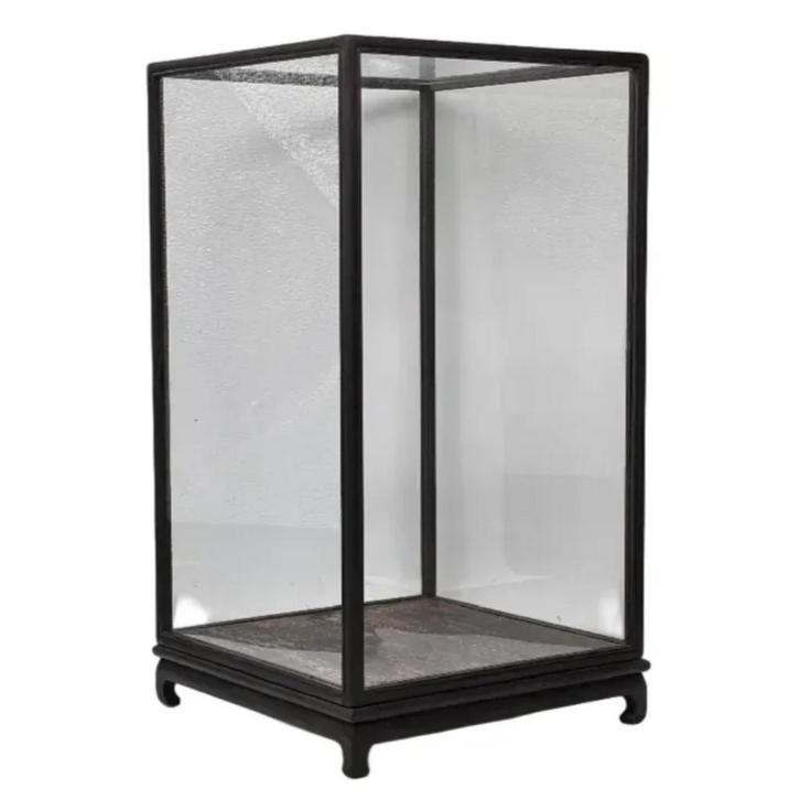 Glazen vierkant/rechthoek vitrine stolp in 3 formaten, Huis en Inrichting, Woonaccessoires | Stolpen, Nieuw, Ophalen of Verzenden