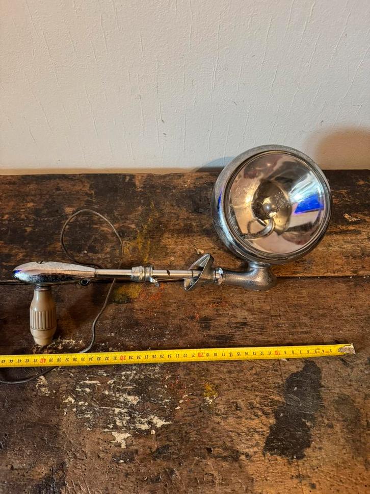 50er jaren zoeklicht voor oldtimer dokterslamp oldtimer, Antiek en Kunst, Curiosa en Brocante, Ophalen of Verzenden