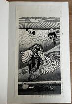 Japanse woodblok print van Gihachiro Okuyama., Antiek en Kunst, Kunst | Etsen en Gravures, Ophalen of Verzenden