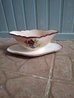 Oude porseleinen beboterde Salins saus/ juskom uit Frankrijk, Antiek en Kunst, Antiek | Servies los, Ophalen of Verzenden