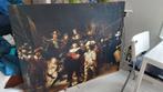 De Nachtwacht - Rembrandt - Katoen - 140x110cm B&B decoratie, Ophalen, 125 cm of meer, 75 cm of meer, Print