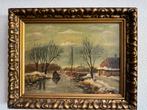 Kunstschilder W. v.d.Veer: kunstplaatje uit friesland.., Antiek en Kunst, Ophalen