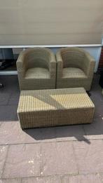 Gratis 2 stuk stoelen  + bijzet tafel tuinmeubel, Tuin en Terras, Tuinsets en Loungesets, Ophalen, Gebruikt