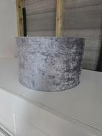 Velvet grijze lampenkap, Gebruikt, Rond, Ophalen of Verzenden, Modern
