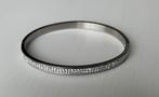 Gerecycled Stalen Armband bangle met kristal, Sieraden, Tassen en Uiterlijk, Armbanden, Met kristal, Nieuw, Ophalen of Verzenden
