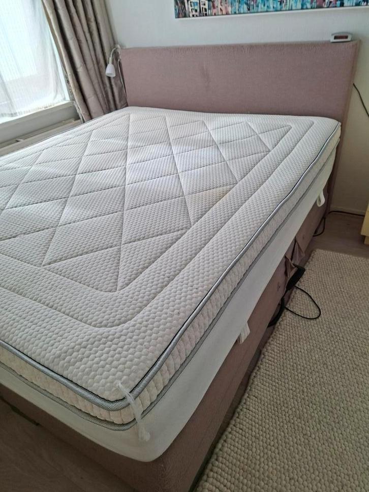 Electrische boxspring, Huis en Inrichting, Slaapkamer | Matrassen en Bedbodems, Gebruikt, 160 cm, Tweepersoons, Ophalen