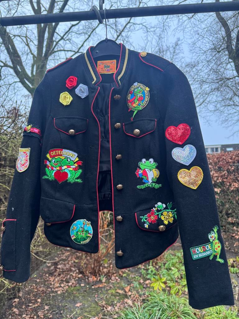 Oeteldonk jasje maat S - Carnaval, Carnaval, Ophalen of Verzenden, Zo goed als nieuw, Kleding