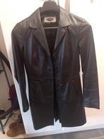 Leren jas, Kleding | Heren, Jassen | Winter, Ophalen of Verzenden, Gedragen, Overige maten, Zwart
